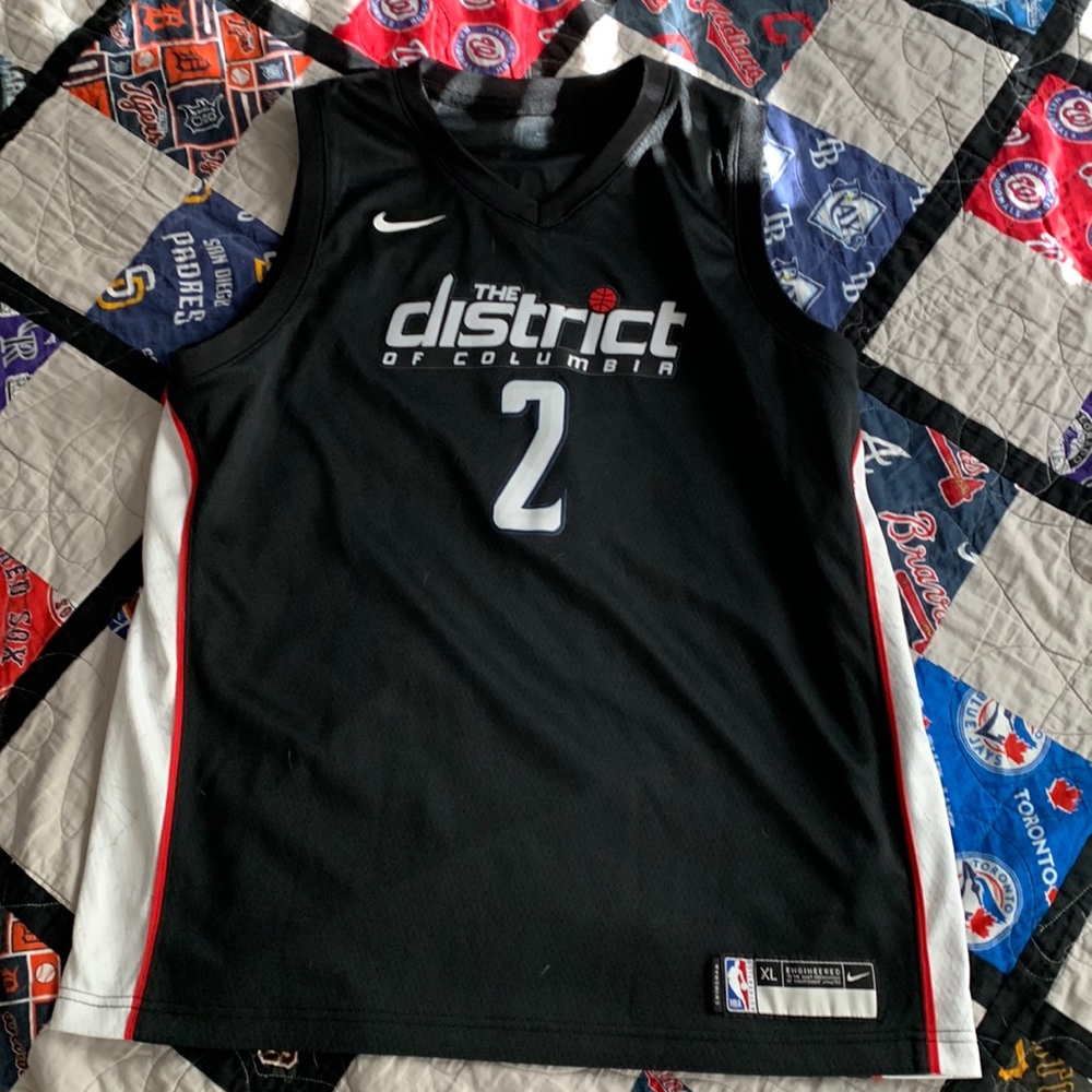 Black John Wall City Edition Wizards Jersey